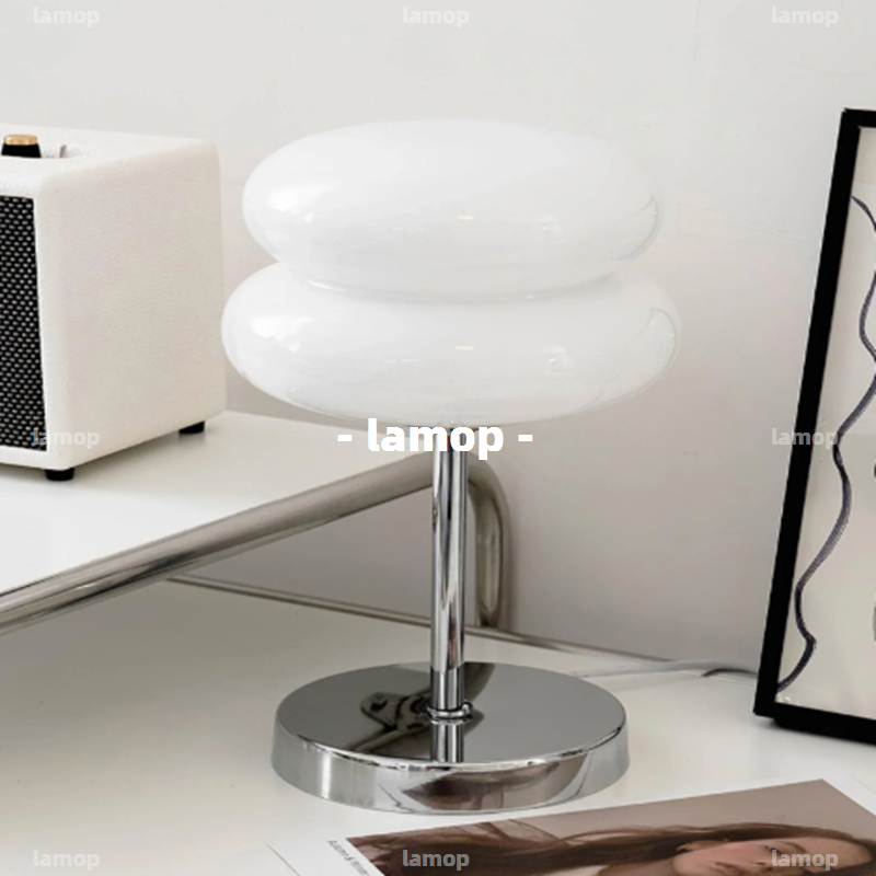 Ambient Lighting Decor For Room - مصباح طاولة باوهاوس كريم-جلوب بتصميم منتصف