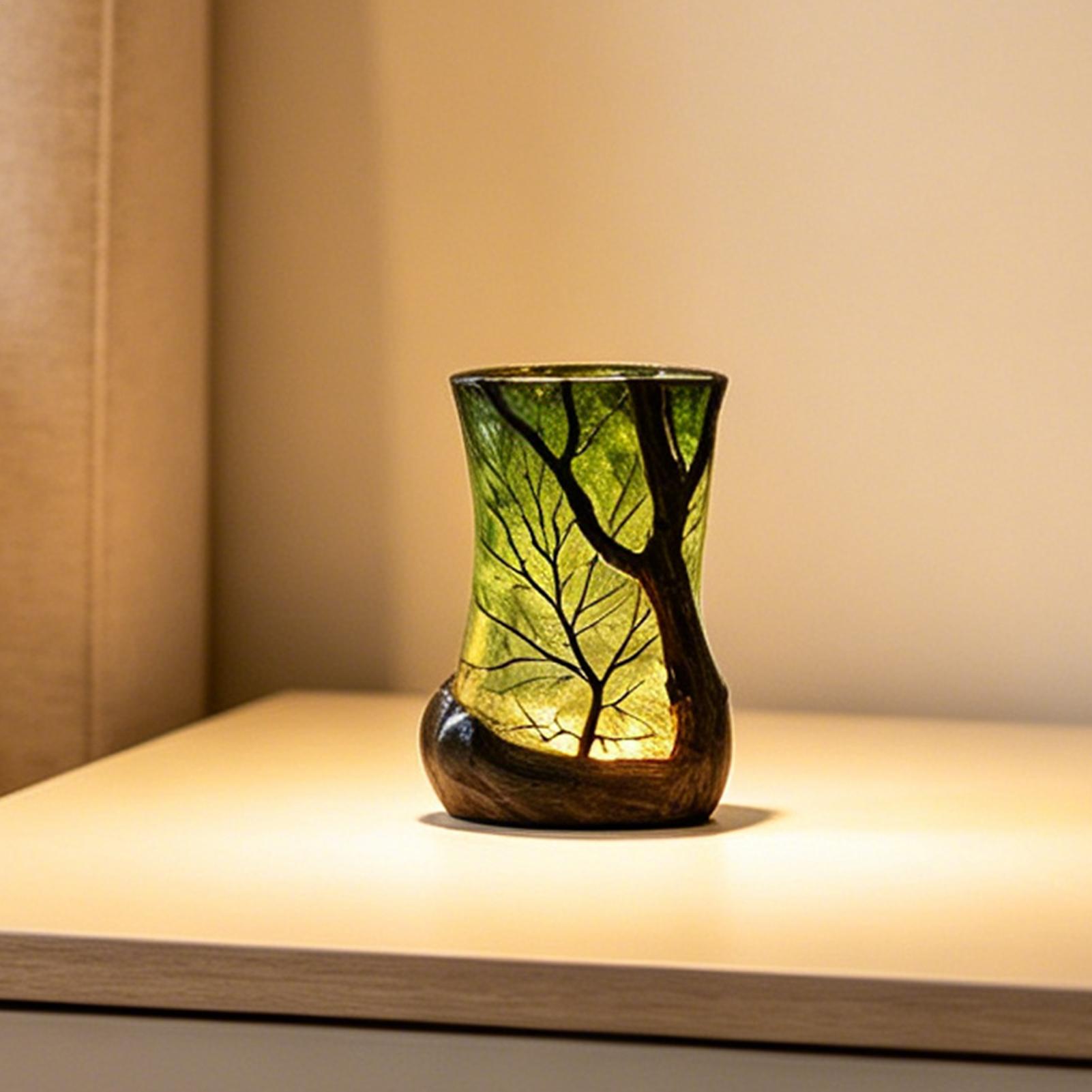 Lighting Decoration - مصباح طاولة جانبي على شكل غابة،