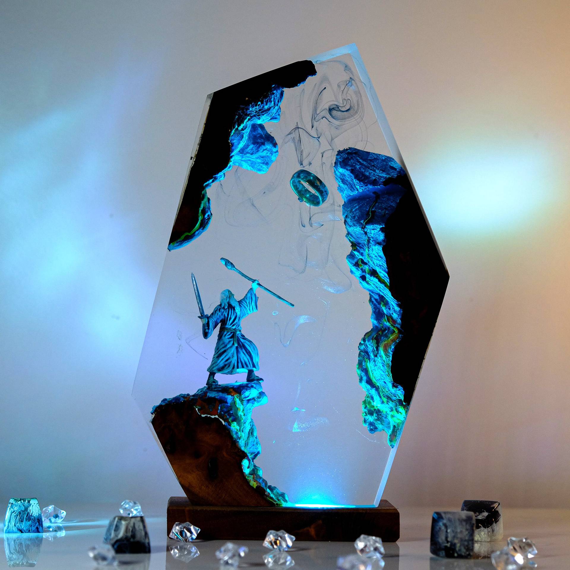 Lighting Decor Items - مصباح طاولة على شكل مشهد من