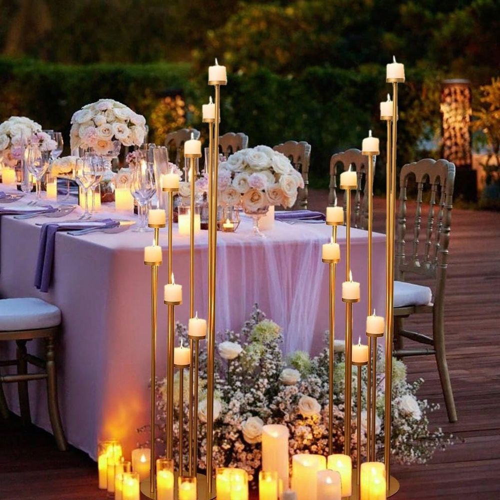 Candle Holder Set - قطعتان من شمعدانات ذات 9 أذرع،