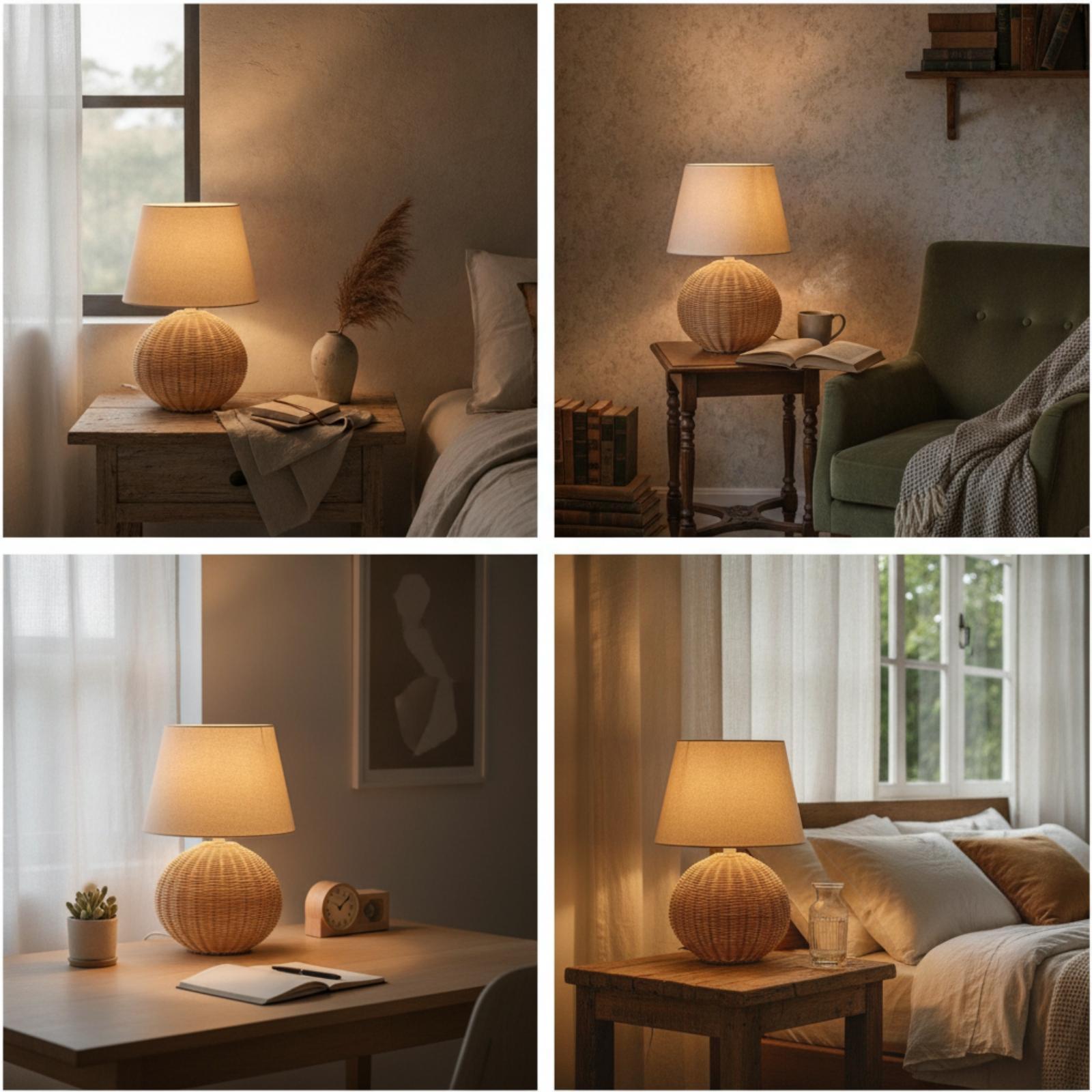 مصباح طاولة جانبي بقاعدة من ال - مراجعة Decor Lighting Table Lamps وسعره