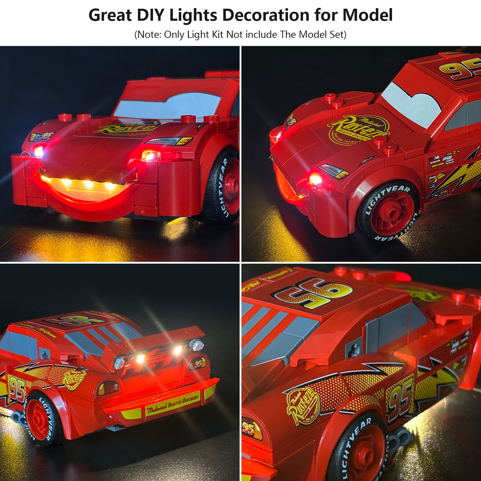 مجموعة إضاءة LED LYBMTWF متواف - مراجعة Lighting Mcqueen Wall Decor وسعره