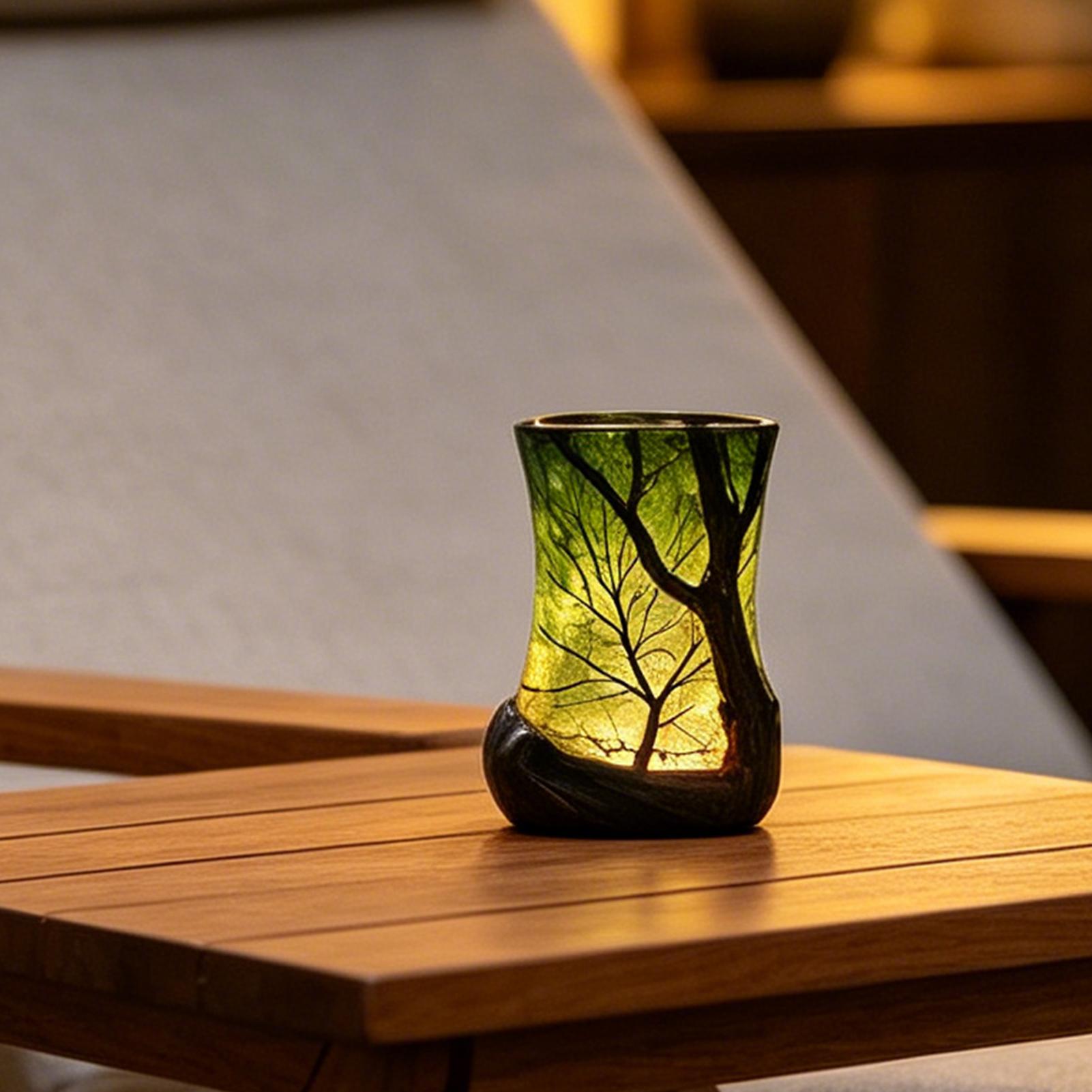 مصباح طاولة جانبي على شكل غابة - مراجعة Lighting Decoration وسعره