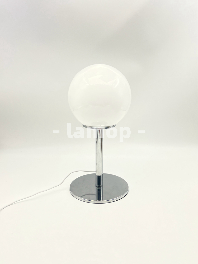 مصباح طاولة كروم أبيض حليبي صل - مراجعة Decor Lighting Table Lamps وسعره