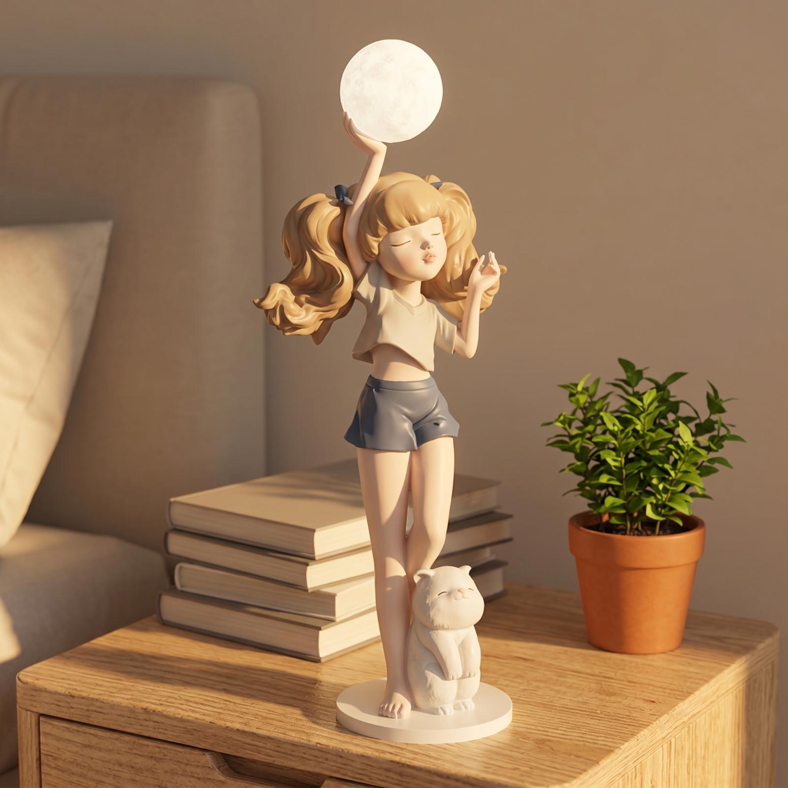مصباح على شكل تمثال فتاة أنيقة - مراجعة Ambient Lighting Decor For Room وسعره