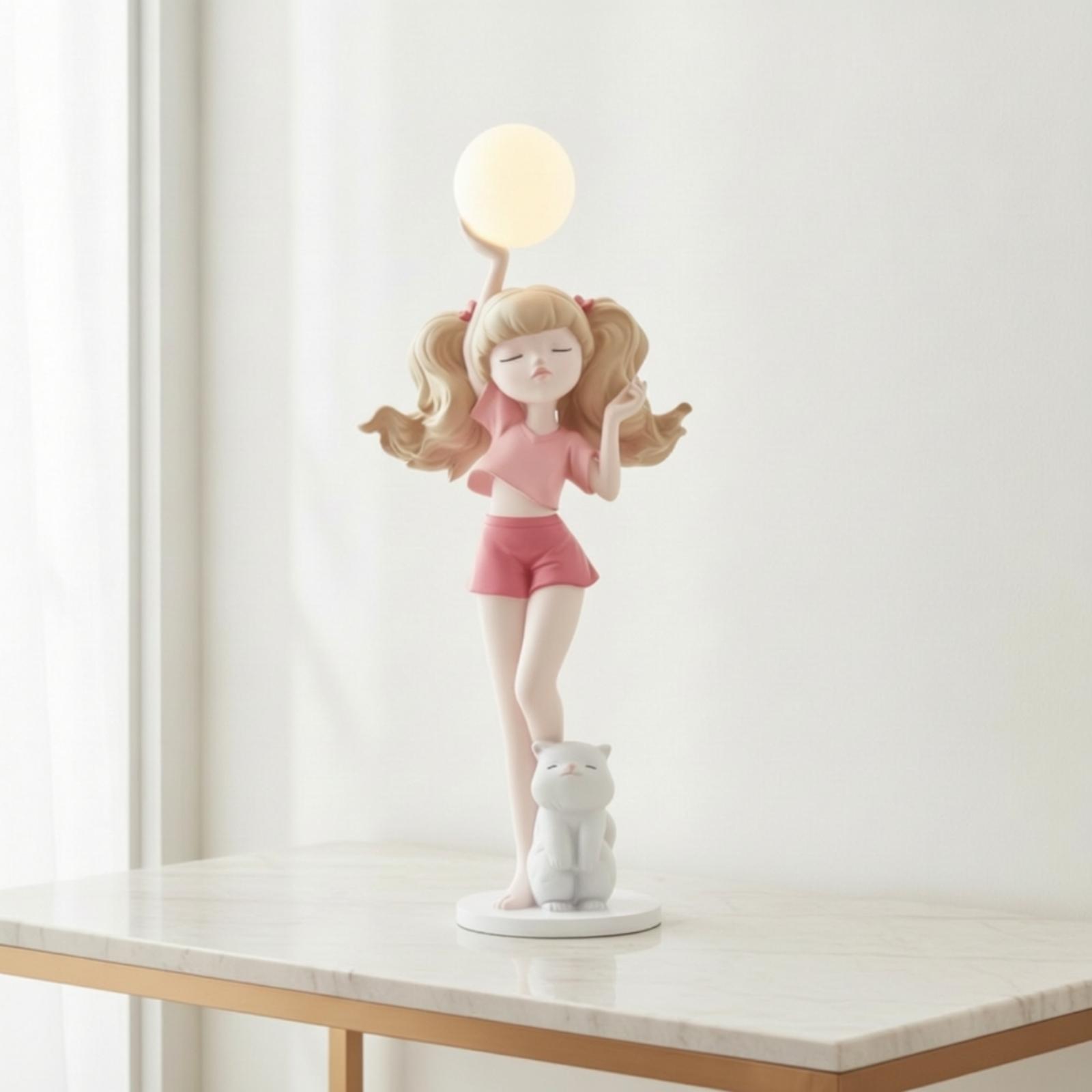 مصباح على شكل تمثال فتاة أنيقة - مراجعة Ambient Lighting Decor For Room وسعره