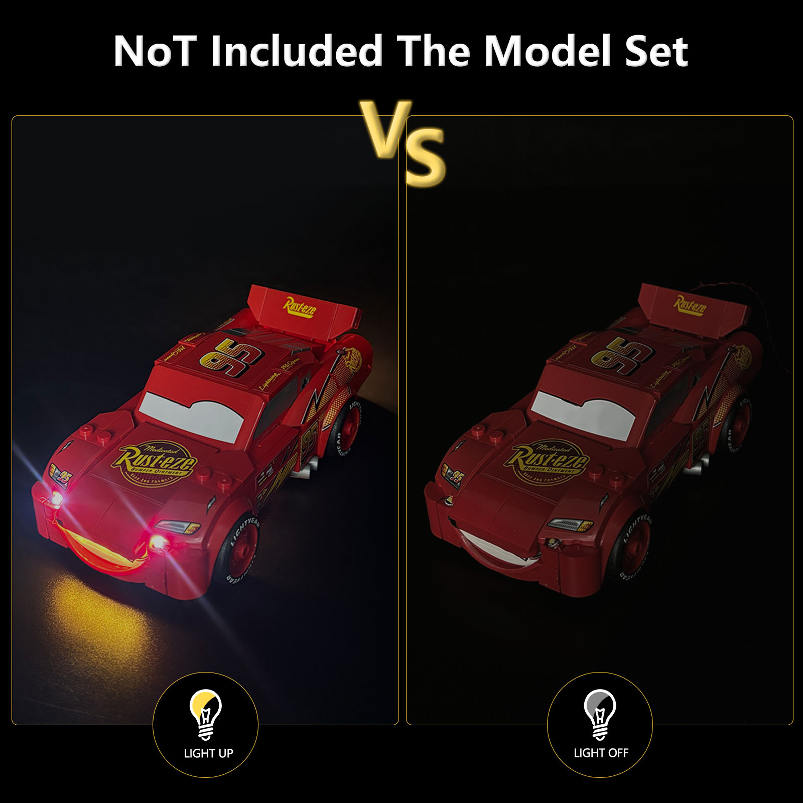مجموعة إضاءة LED LYBMTWF متواف - مراجعة Lighting Mcqueen Wall Decor وسعره
