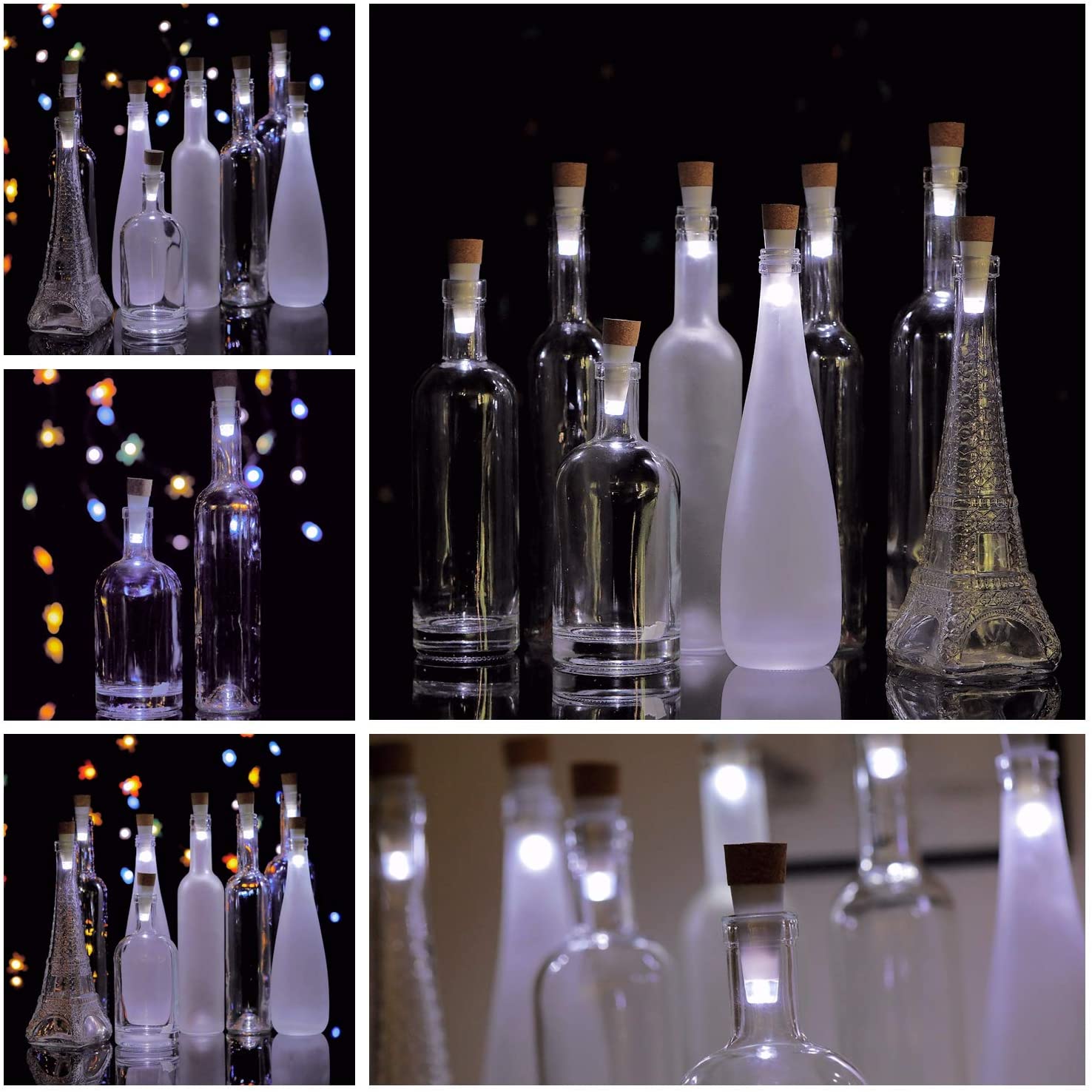 USB أضواء زجاجة قابلة للشحن ال - مراجعة Decor Lighting Cork وسعره
