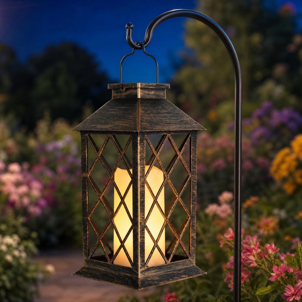 فانوس شمسي بتصميم عتيق، فانوس  - مراجعة Yard Lighting Decor وسعره