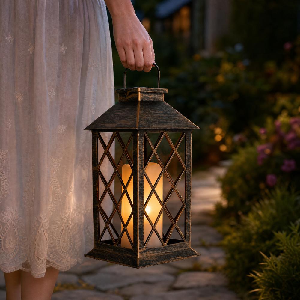 فانوس شمسي بتصميم عتيق، فانوس  - مراجعة Yard Lighting Decor وسعره