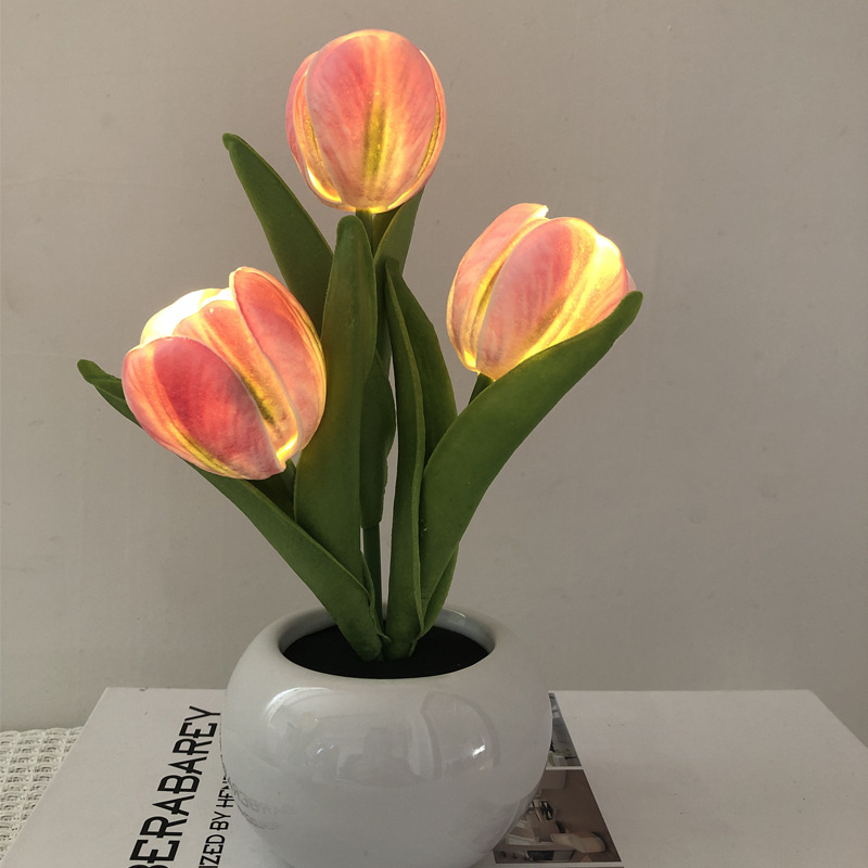مصباح LED على شكل زهرة التوليب - مراجعة Ambient Lighting Decor For Room وسعره