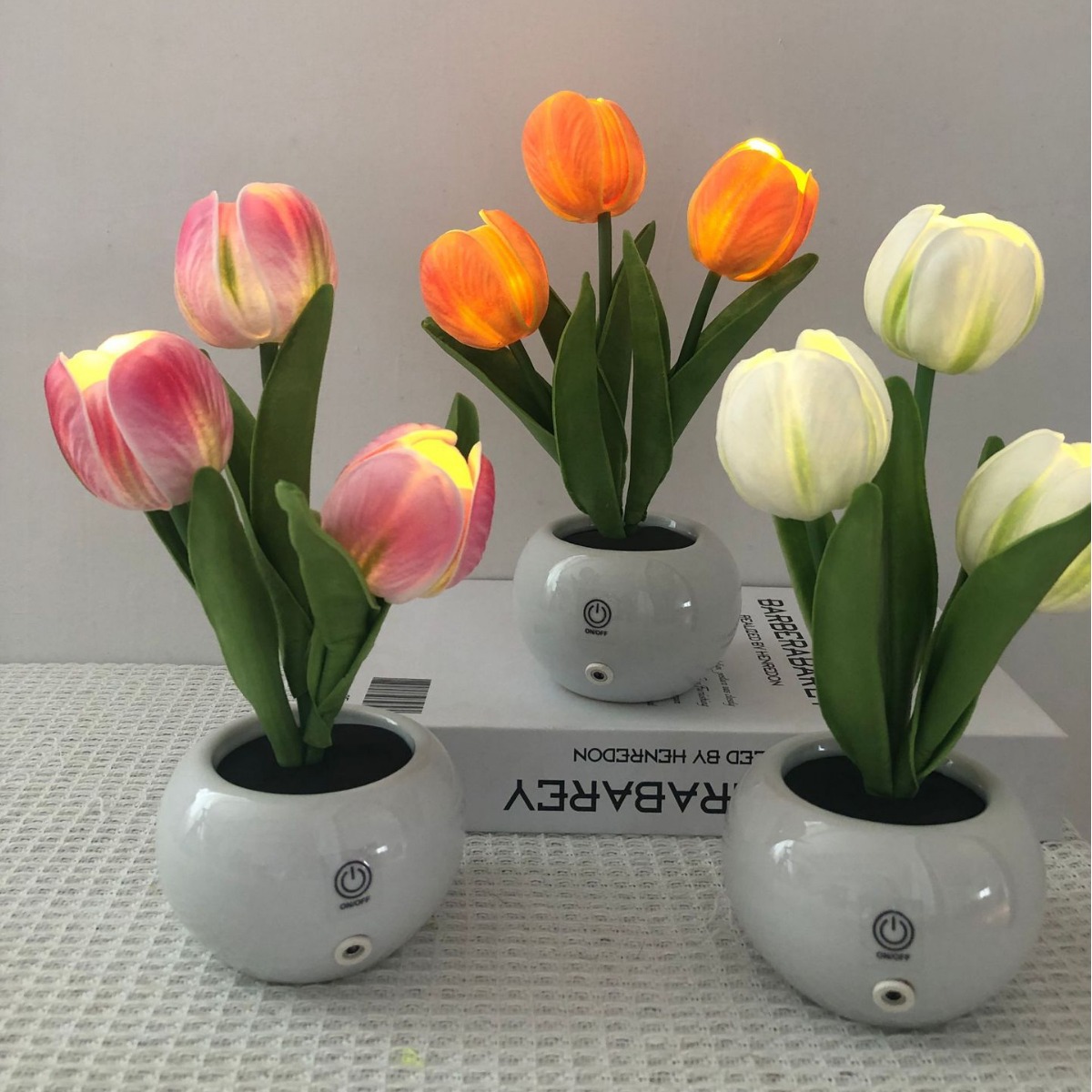 مصباح LED على شكل زهرة التوليب - مراجعة Ambient Lighting Decor For Room وسعره