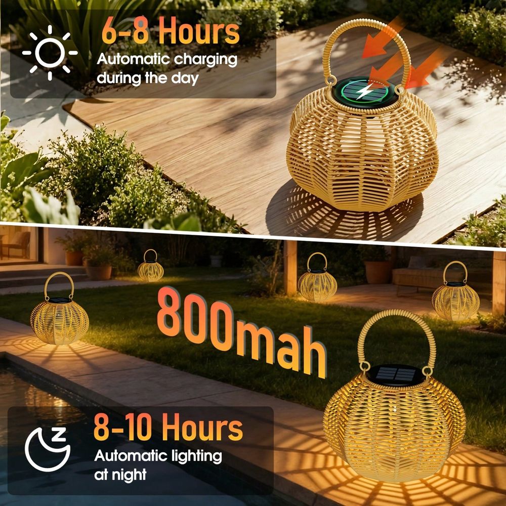 مصباح شمسي من الروطان للديكور  - مراجعة Ambient Lighting Decor For Room وسعره