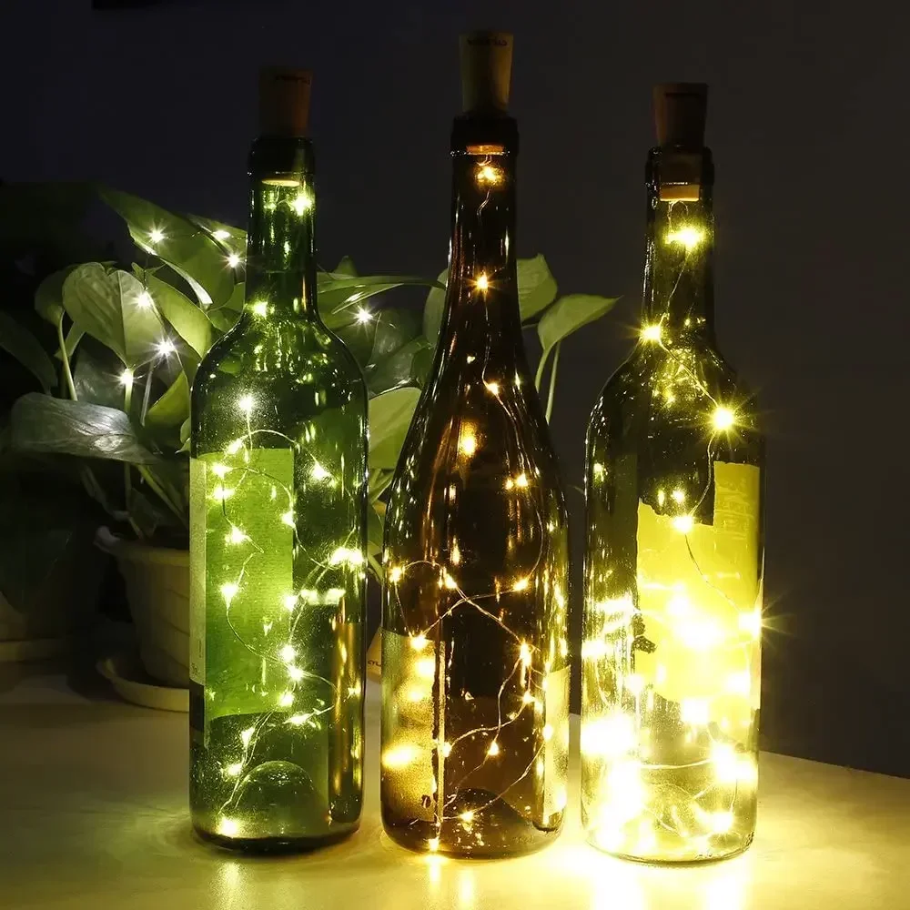 أضواء زجاجة النبيذ LED مع الفل - مراجعة Decor Lighting Cork وسعره
