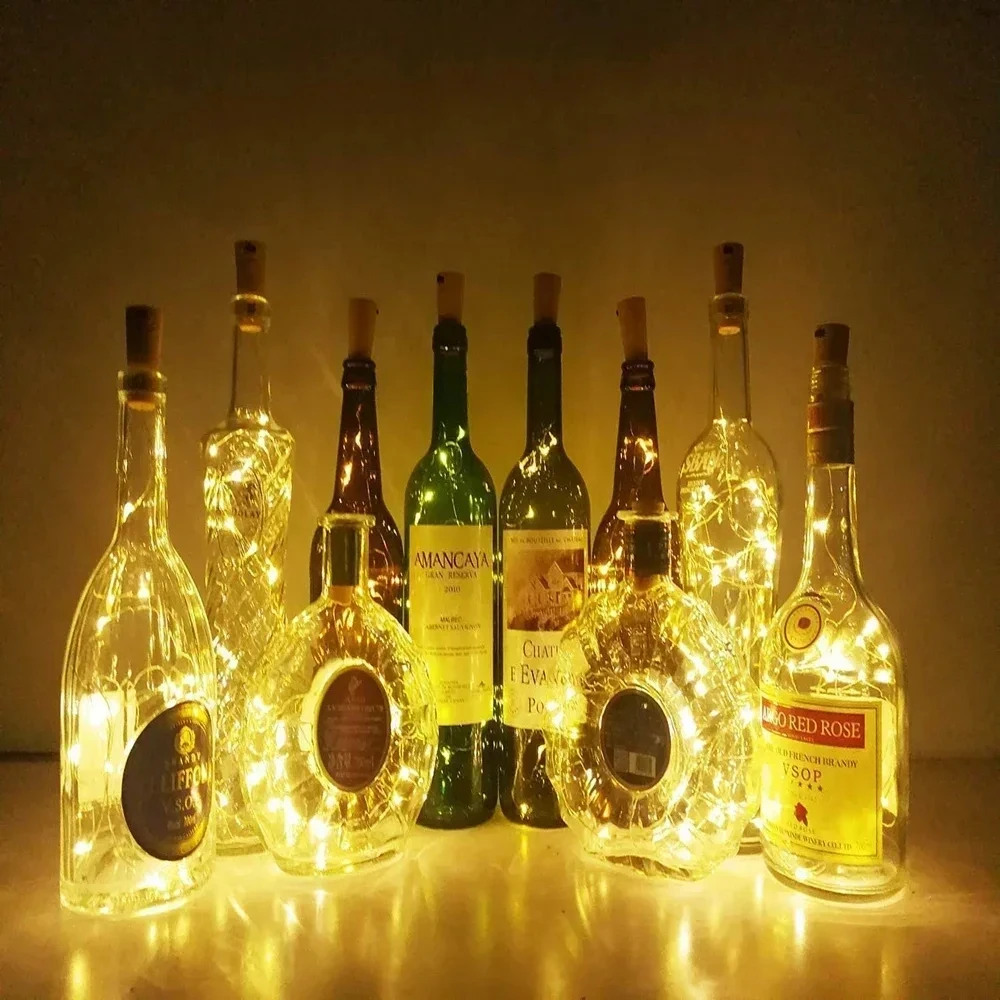 أضواء زجاجة النبيذ LED مع الفل - مراجعة Decor Lighting Cork وسعره
