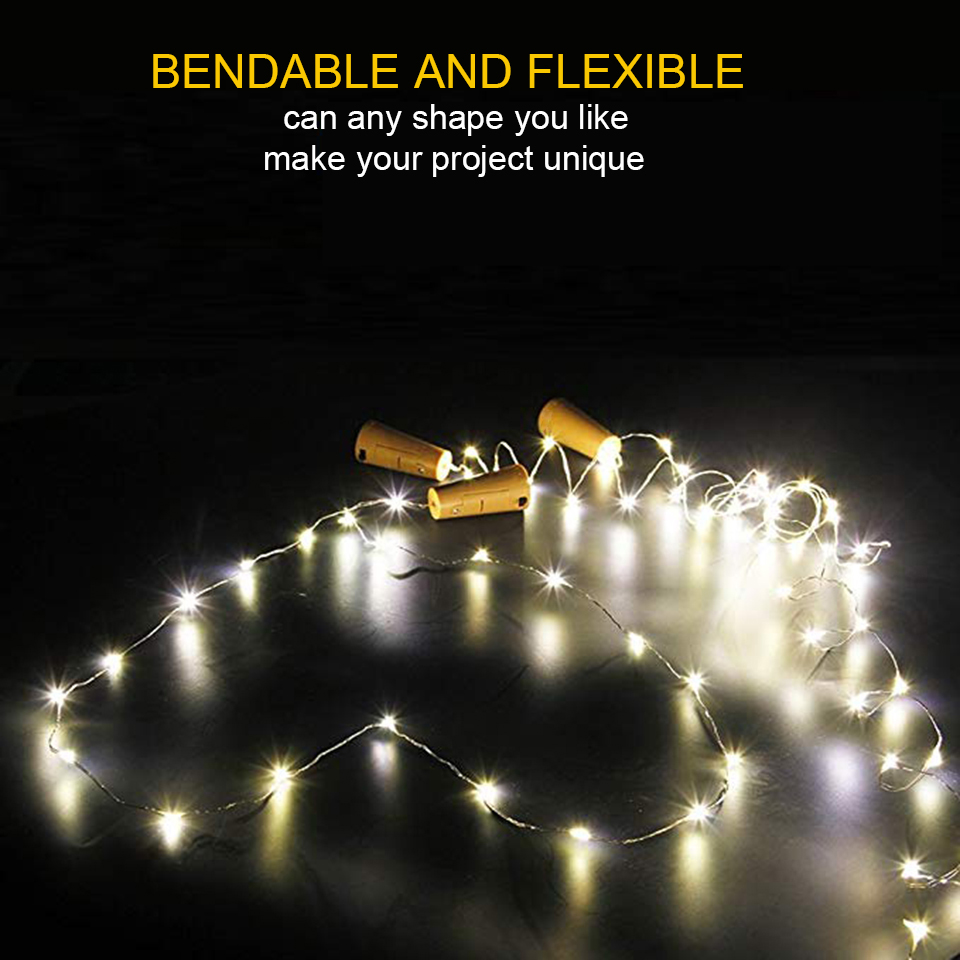 1/3/5/10/20 قطعة زجاجة النبيذ  - مراجعة Decor Lighting Cork وسعره