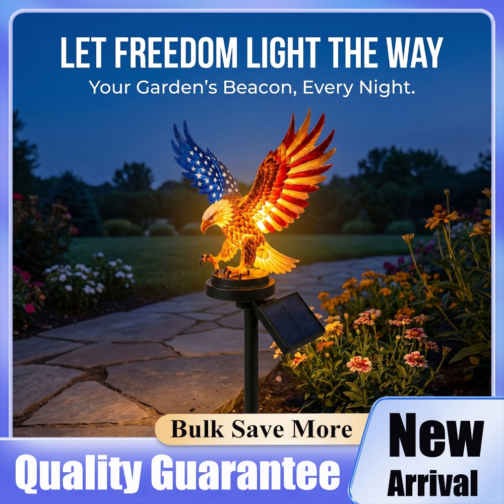 أضواء زينة على شكل نسر تعمل با - مراجعة Yard Lighting Decor وسعره